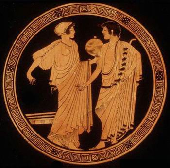 Брисеис (V в до н. э.)
Гетера и юноша (Древняя Греция) 480 — 470 гг. до н.э.